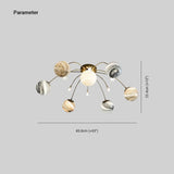 Plafoniera Cameretta Design Creativo in Vetro a Forma di Pianeta