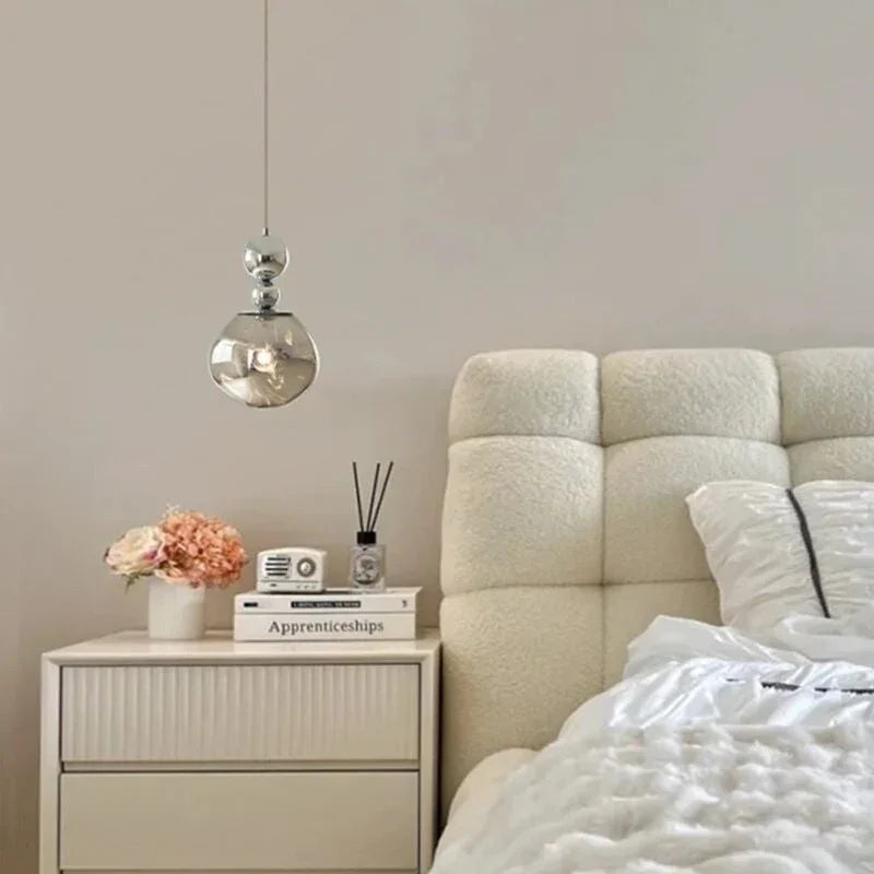 Lampadario Moderno in Vetro per Camera da Letto