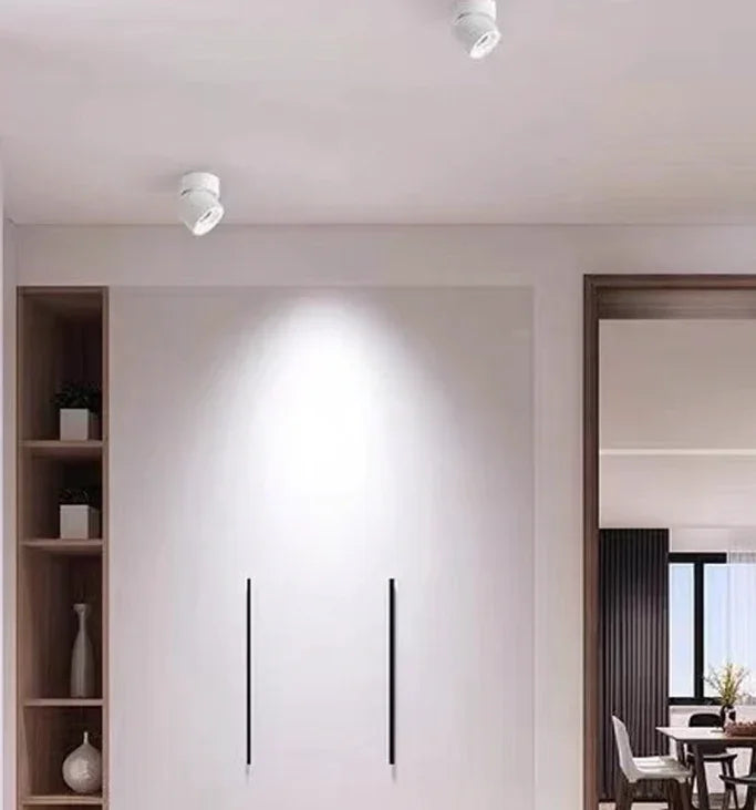 Faretto LED soffitto orientabile dal design moderno in metallo