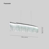 Moderno Lampadari Cucina con Catena Dorata Elegante