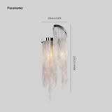 Applique da Parete Comodino Stile Catena Frange