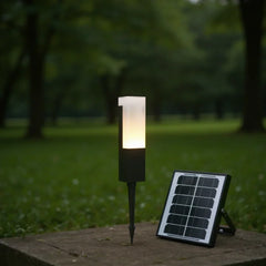 Luce solare lampione da giardino con sensore di movimento dal design moderno