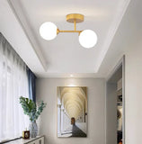 Plafoniera Sfera LED in Vetro Design Moderno per Corridoio