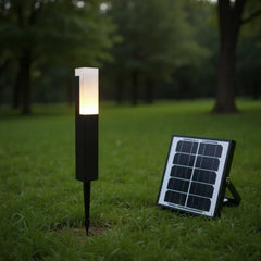 Luce solare lampione da giardino con sensore di movimento dal design moderno