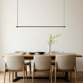 Lampadario moderno lineare a LED dimmerabile per sala da pranzo stile minimalista