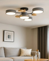 Plafoniera da soffitto dal design nordico a LED dimmerabile per soggiorno