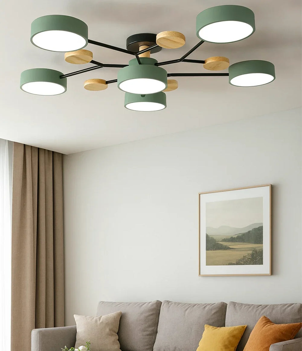 Plafoniera da soffitto dal design nordico a LED dimmerabile per soggiorno