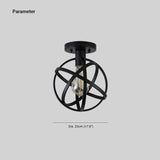 Plafoniera Industriales Sospensione a Sfera Nera