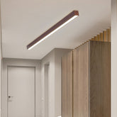 Plafoniera Lunga Led in Legno Stile Nordico per Corridoio