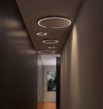Plafoniera Tonda Led in Design Moderno per Corridoio
