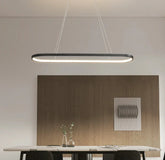 Lampadari Moderni Ovali LED Dimmerabili per Sala Pranzo