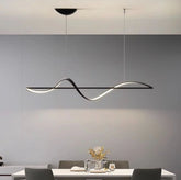 Lampadario Liberty Moderno Dimmerabile in Metallo per Sala Pranzo