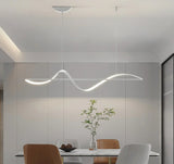 Lampadario Liberty Moderno Dimmerabile in Metallo per Sala Pranzo