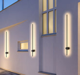 Applique da Esterno Design Minimal LED Regolabile in Metallo