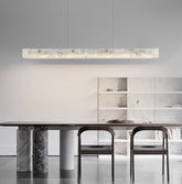 Lampadario Moderno in Marmo Dimmerabile Altezza Regolabile per Sala da Pranzo