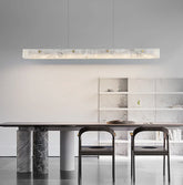 Lampadario Moderno in Marmo Dimmerabile Altezza Regolabile per Sala da Pranzo