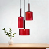 Lampadario Moderno LED in Vetro Altezza Regolabile per Sala da Pranzo – Luce Calda