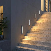 Faretto Segnapasso Da Esterno LED Design Moderno Metallo Nero