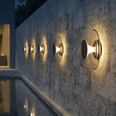 Applique da Esterno Moderne Di Design Solare in Metallo Nero