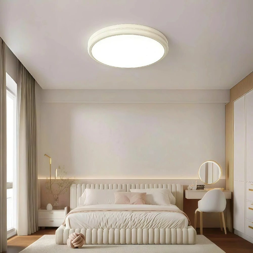Plafoniera rotonda da soffitto stile nordico LED dimmerabile per camera da letto