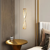 Elegante Lampadario in Cristallo Moderno a Spirale