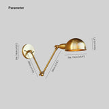 Applique da Parete Bronzo Stile Industriale Regolabile