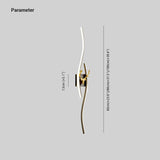 Applique Lineare Parete Ondulata con Telecomando per Camera