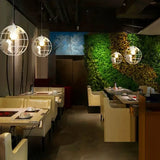 Lampadario Sala da Pranzo a Sfere Stile Industriale Nero