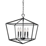 Lampadario Pendente Industriale Vintage Geometrico a Candelabro
