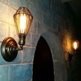 Applique Industriali Vintage con Telaio Metallico