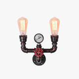 Applique da Muro a LED Tubolare Stile Steampunk