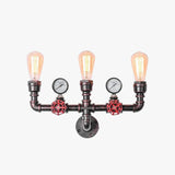 Applique da Muro a LED Tubolare Stile Steampunk