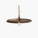 Lampadario Industriale Ottone Vintage per Ristorante