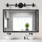 Applique Led Interno Bagno Vintage Nero