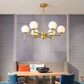 Lampadario Moderno a Sfera Multibraccio da Soggiorno