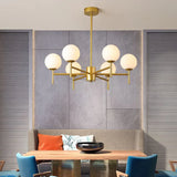 Lampadario Moderno a Sfera Multibraccio da Soggiorno