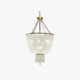 Lampadario a Gocce Cristallo Design Perla per Soggiorno