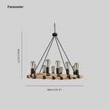 Lampadari a Sospensione Industriali con Corda Rettangolare