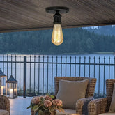 Plafoniere Industriali a Led Lampadine Esposte Design