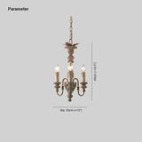 Lampadario Sospensione Legno Elegante Candeliere Bianco Vintage