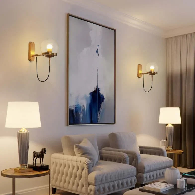 Lampade da Muro per Interni Vetro Sferico