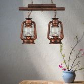 Lampadari Stile Industriale Vintage Forma Lanterna