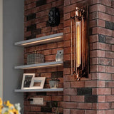 Lampadari da parete stile industriale LED nero