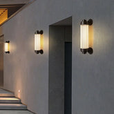 Lampade a Muro da Esterno in Vetro Cilindrico