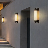 Lampade a Muro da Esterno in Vetro Cilindrico