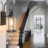 Applique da Parete Scala con Paralume in Ferro