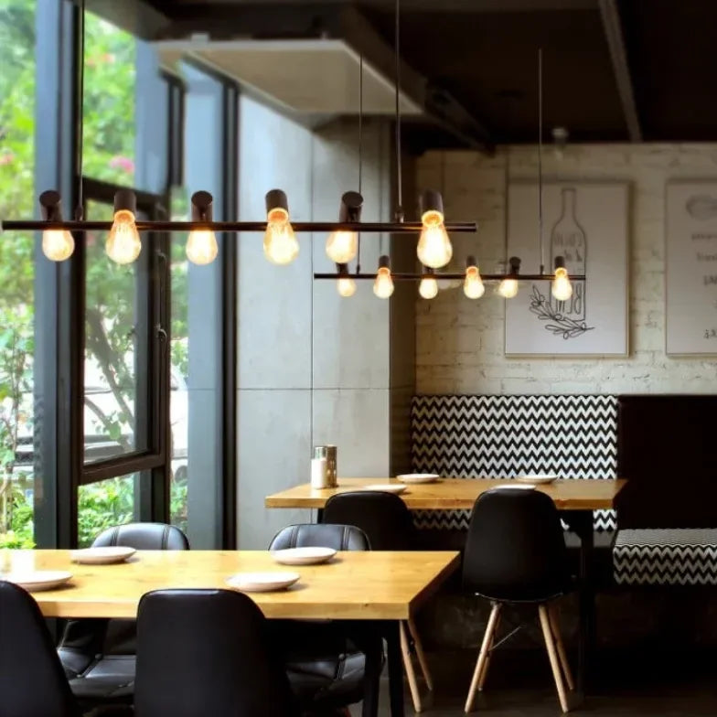 Lampadario Industriale Vintage a Più Teste Stile Americano