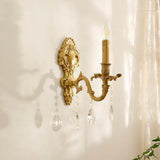 Applique Cristallo Vintage con Intagli Oro