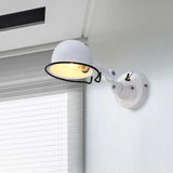 Applique regolabile in metallo nero stile industriale