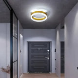 Plafoniera Led Soffitto Rettangolare Dorata per Scale